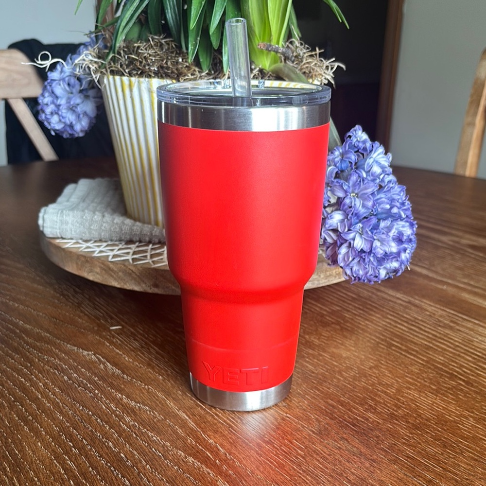 YETI Red Stainless Steel Tumbler